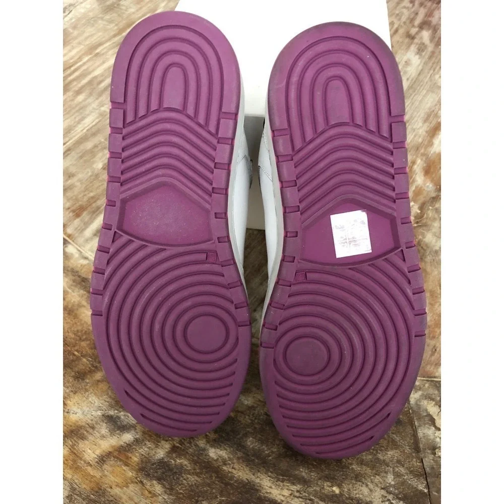RE/DONE 80s Basketball Sneakers Leather Suede Low Top Shoes White Purple NWB 37